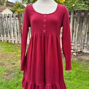 Wild Fable Ribbed Knit Top in Red